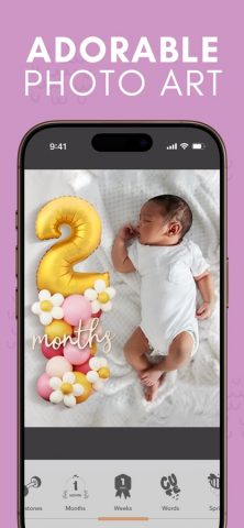 Precious — Baby Photo Art для iOS — скриншот 1