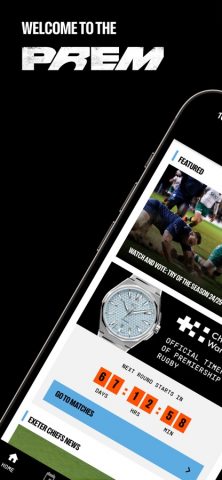 PREM Rugby для iOS — скриншот 1