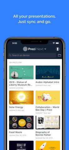 Prezi Viewer для iOS — скриншот 1