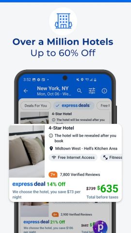 Priceline: Hotel, Flight & Car для Android — скриншот 1
