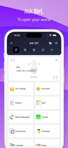 Приложение для Siri для iPhone для iOS — скриншот 1