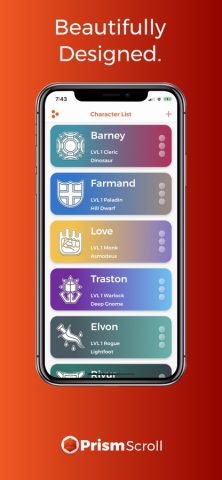 PrismScroll — Character Sheet для iOS — скриншот 1