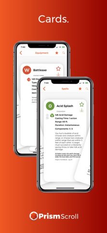 PrismScroll — Character Sheet для iOS — скриншот 5