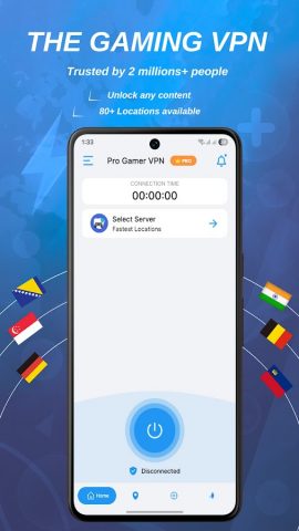 Pro Gamer VPN: Быстрый игровой для Android — скриншот 1
