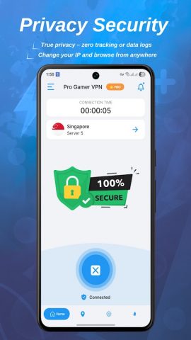 Pro Gamer VPN: Быстрый игровой для Android — скриншот 5