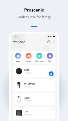 Proscenic для Android — скриншот 1
