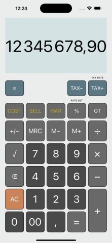 Простой калькулятор + для iOS — скриншот 1