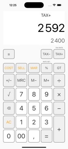 Простой калькулятор + для iOS — скриншот 3