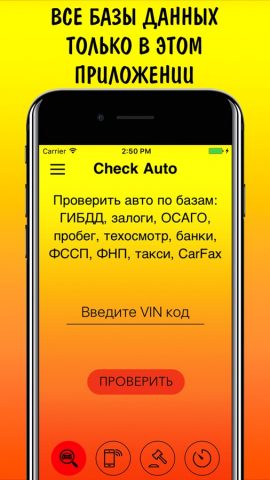 Проверка Авто по ВИН коду ГИБДД ФССП РСА ГАИ для iOS — скриншот 1