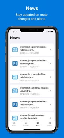 Public Transport Belgrade для iOS — скриншот 5