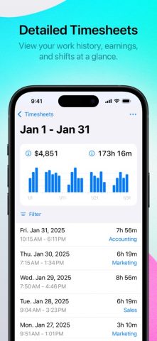 Punch Time Clock для iOS — скриншот 2