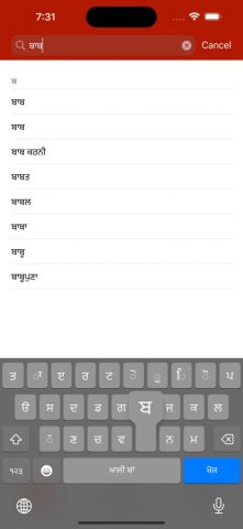 Punjabi Dictionary для iOS — скриншот 2