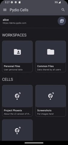 Pydio для Android — скриншот 4