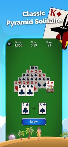 Pyramid Solitaire — Card Games для iOS — скриншот 1