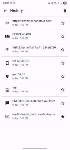 QR & Barcode Scanner для Android — скриншот 4