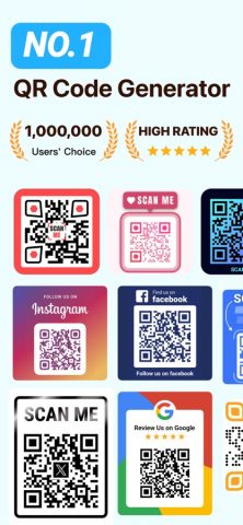 QR Code Generator, QR Template для iOS — скриншот 1