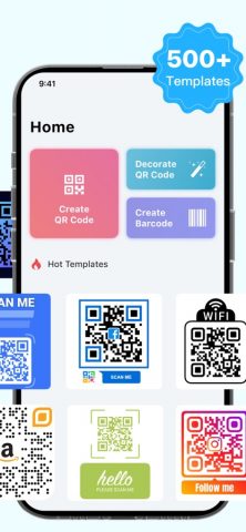 QR Code Generator, QR Template для iOS — скриншот 2