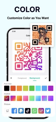 QR Code Generator, QR Template для iOS — скриншот 3