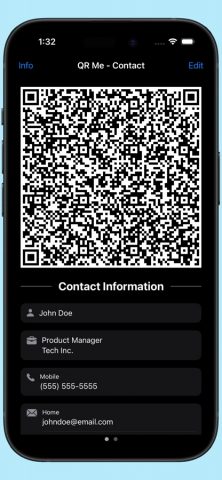 QR Me — Contact для iOS — скриншот 3