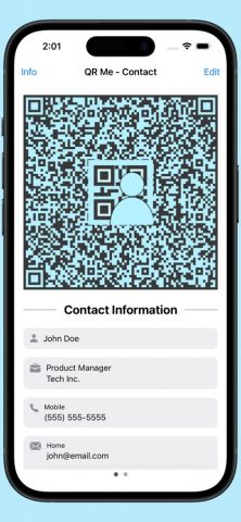 QR Me — Contact для iOS — скриншот 4