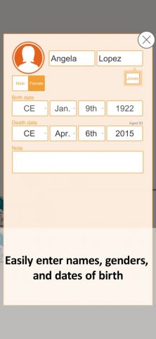 Quick Family Tree для iOS — скриншот 4