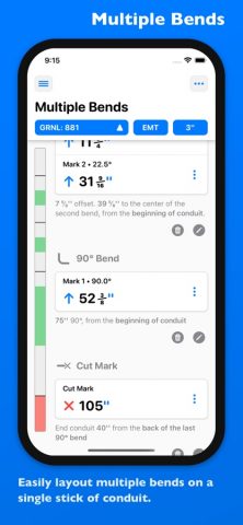 QuickBend: Conduit Bending для iOS — скриншот 4