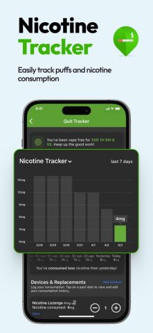 Quit Vaping для iOS — скриншот 3