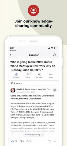 Quora для iOS — скриншот 5