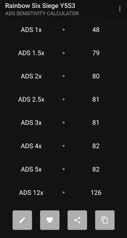 R6 Siege Sensitivity Converter для Android — скриншот 2