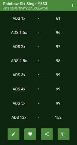 R6 Siege Sensitivity Converter для Android — скриншот 5
