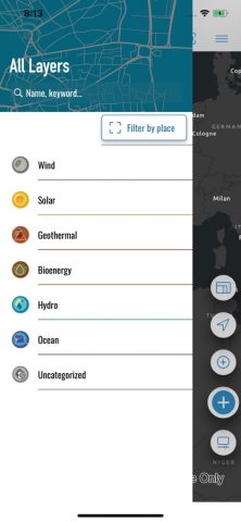 REMaps — GIS Renewable Energy для iOS — скриншот 2