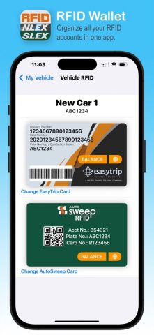 RFID Wallet EasyTrip AutoSweep для iOS — скриншот 3