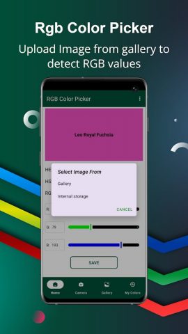 RGB Color Picker для Android — скриншот 3
