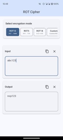 ROT13 Decoder для Android — скриншот 2