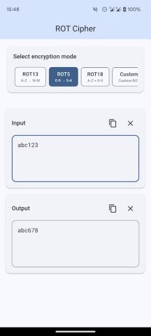 ROT13 Decoder для Android — скриншот 3