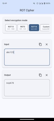 ROT13 Decoder для Android — скриншот 4