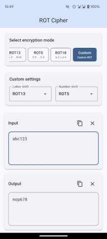 ROT13 Decoder для Android — скриншот 5