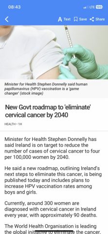 RTÉ News для iOS — скриншот 1