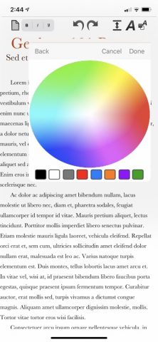 RTF Write для iOS — скриншот 2