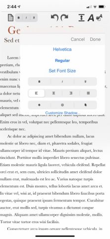 RTF Write для iOS — скриншот 3