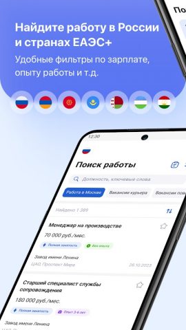 Работа в ЕАЭС для Android — скриншот 1