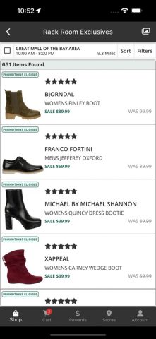 Rack Room Shoes для iOS — скриншот 2