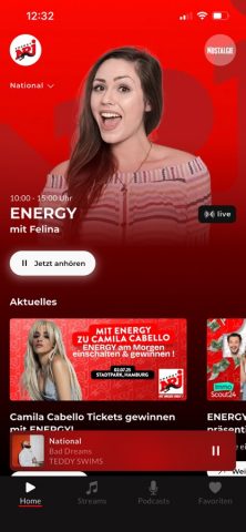 Radio ENERGY для iOS — скриншот 1