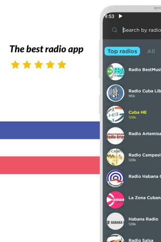 Радио Куба FM онлайн для Android — скриншот 1