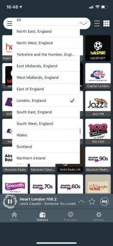Radio Stations UK — Live FM для iOS — скриншот 3