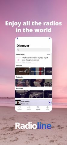 Radioline: Радио и подкасты для iOS — скриншот 1