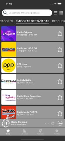 Radios de Perú: Radio en Vivo для iOS — скриншот 1