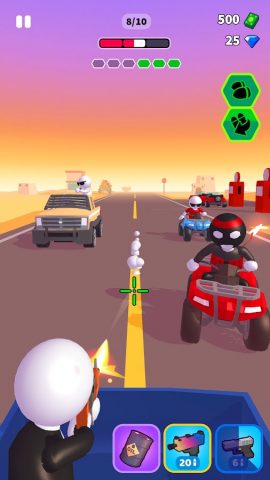 Rage Road — Car Shooting Game для Android — скриншот 2