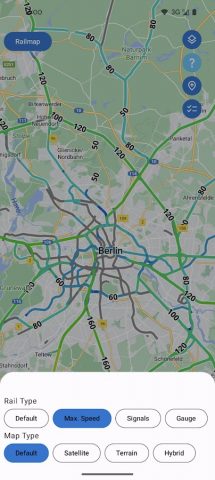 Railmap for OpenRailwayMap для Android — скриншот 2