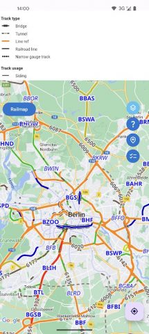 Railmap for OpenRailwayMap для Android — скриншот 3